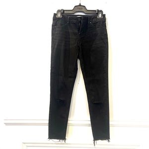 REVAMPED 3/4 length Black Jeans Size 1